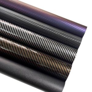 3D Black Carbon Fibre Vinyl Car Wrap (Ref. 0657)