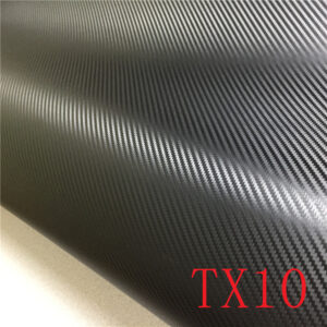 3D Black Carbon Fibre Vinyl Car Wrap (Ref. 0891)